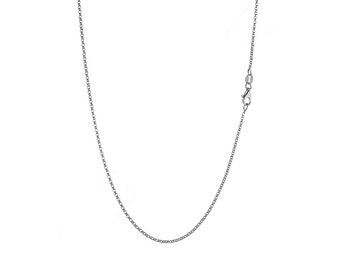 18 inch Sterling Silver Chain Necklace - Cable Chain - Finished Necklace - Ready to Wear