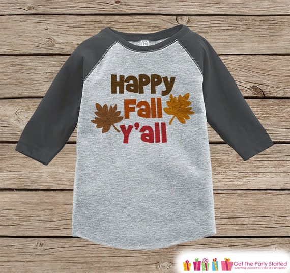 Items similar to Happy Fall Y'all Shirt Baby Fall Shirt Boy or Girl