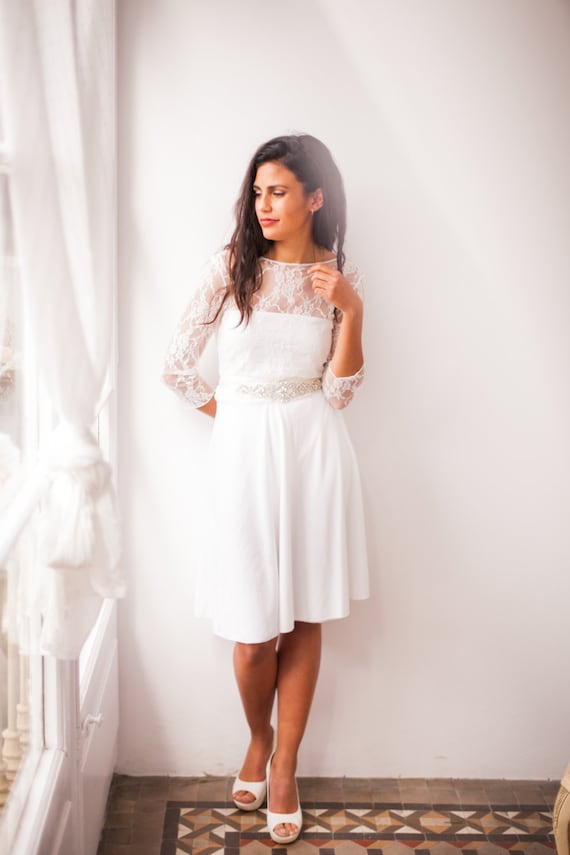 White Reception Dress 4