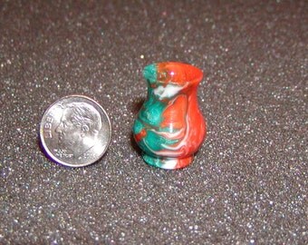 1/12 Scale Miniature Dolphin Swirl Inlace Turned Vase
