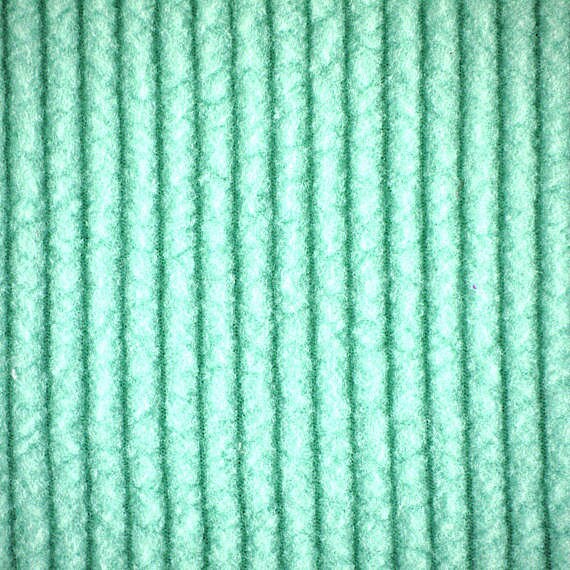 1 YARD, HOME DECOR Fleece, Seafoam Green, Ribbed, Wide Fabric, Knit