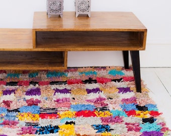 FREE SHIPPING>> Vintage Berber carpet, Moroccan Rug, Boucherouite Rug,Vintage Rug, Moroccan Carpet,Hand Woven Rug, Boho Rug,