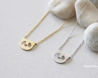 Panda Necklace in Silver/ Gold. Collarbone Necklace. Animal Necklace. China Treasure. Cute Jewelry. Birthday Gift. Gift For Her (PNL-149)