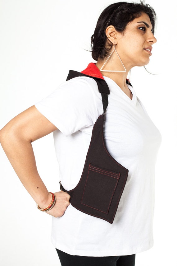 Black Hoodie Holster Vest by 2DSASTRESBCN steampunk buy now online