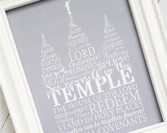 LDS Temple Art, LDS Temple Print, t Lake Temple Picture, LDS Printables, Temple Subway Art, I Love to See the Temple - Instant Download
