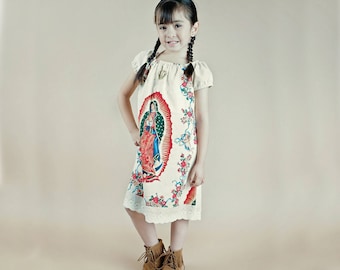 Our Lady of Guadalupe Mexican Dress for girls