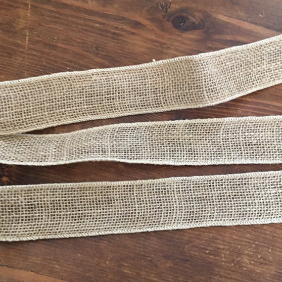 Burlap Ribbon Wired Burlap Trim Jute Ribbon 2 Inches Wide