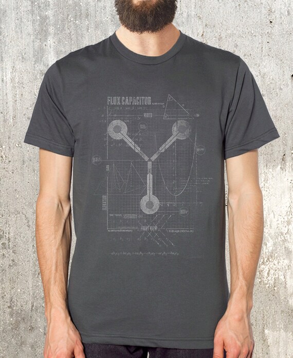 Men's T-Shirt Flux Capacitor Diagram and by CrawlspaceStudios men ce diagram t 