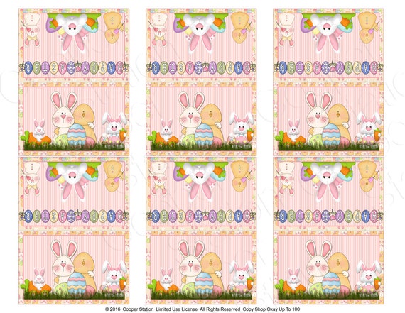 Printable Digital Small Easter Bag Topper