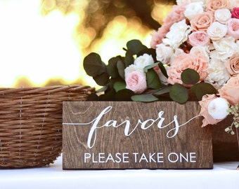 Favors Sign for Wedding- Favors Please Take One - Party Favors Sign - Love is Sweet Take a Treat