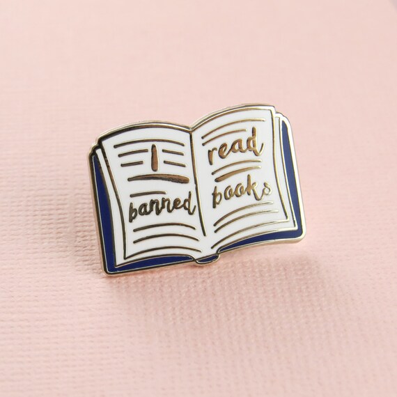 Banned Books Enamel Pin Book Enamel Pin Badge Literature
