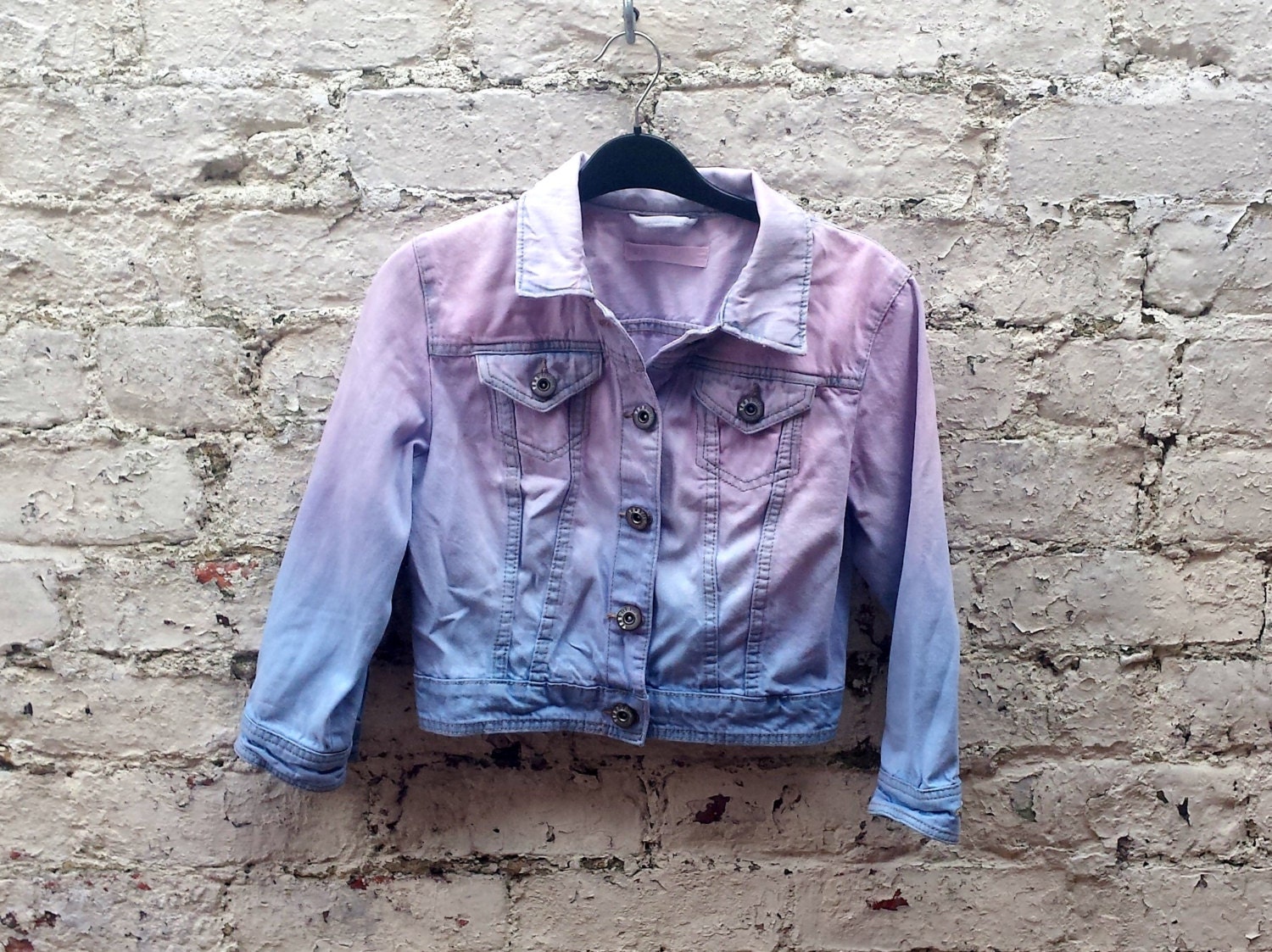 pastel colour denim jacket