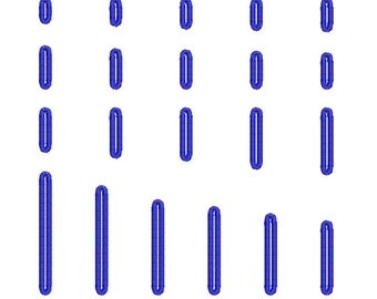 Machine Embroidery Design Collection Instant Download - Rounded Buttonholes