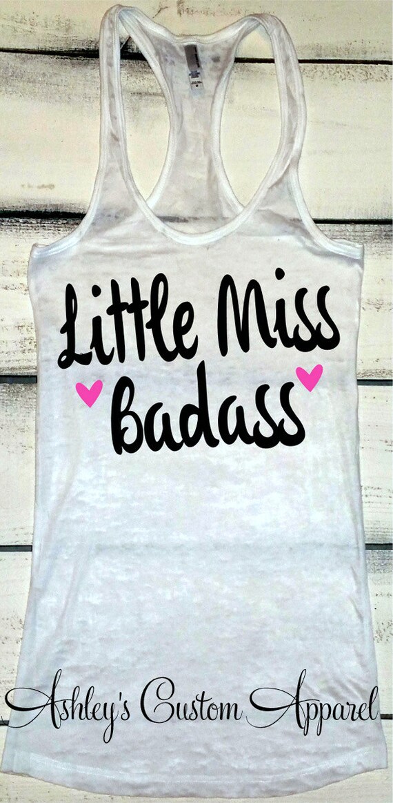 Little Miss Tank Funny Workout Tank Womens Fitness Apparel