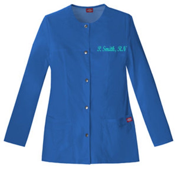 custom embroidered scrub jackets