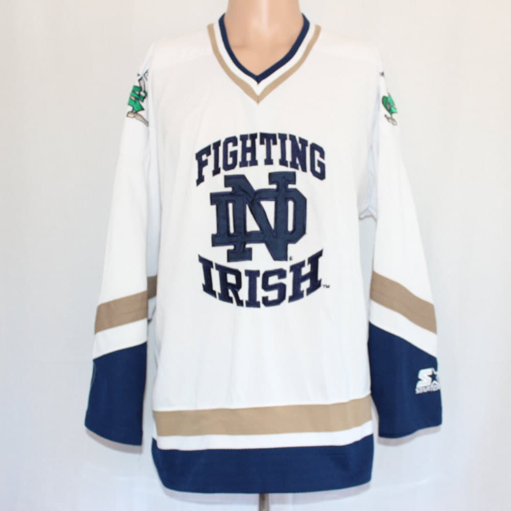 Vintage Notre Dame Fighting Irish Starter Hockey Jersey L