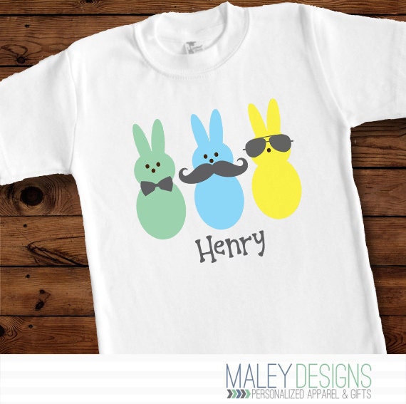 Easter Shirt Boy Peeps Shirt Boy Easter Outfit by MaleyDesigns
