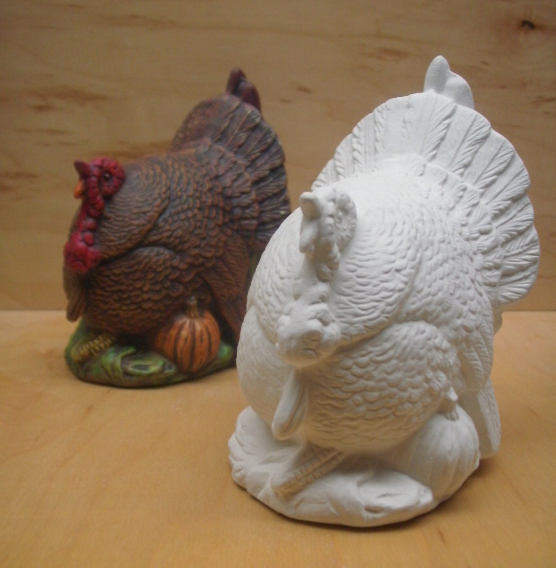 Ceramic  ready to paint unpainted  ceramic  bisque  Turkey Fall