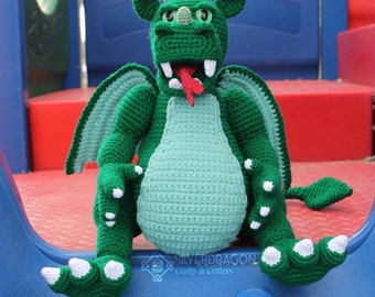 Fat Dragon PDF Pattern with Permission to sell the finished item