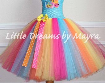 Shopkins inspired tutu dress, Shopkins birthday inspired outfit size nb to 14years