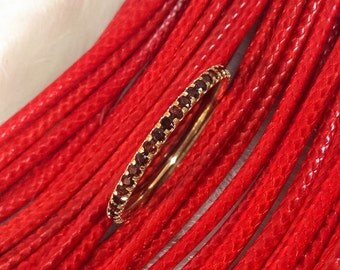 14k garnet eternity band 16mm full pave matching band natural garnet wedding band yellow gold - Garnet Wedding Ring 14k garnet eternity band 16mm full pave matching band natural garnet wedding band yellow gold - Garnet Wedding Ring