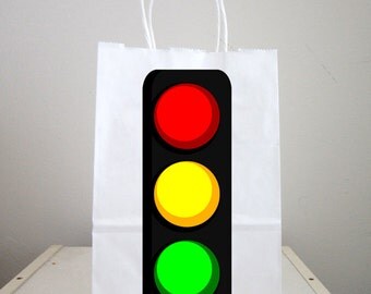 Traffic Light Goody Bags, Traffic Light Favor Bags, Traffic Light Gift Bags