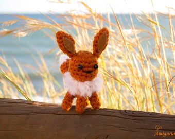 Eevee Pokemon - Eevee Amigurumi - Pokemon amigurumi - Eevee Plush - Eevee doll - Eevee crochet - Amigurumi Eevee - Pokemon Gift