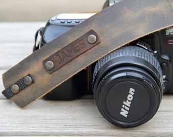 Camera Strap,Leather Camera Strap,Personalized Camera Strap,Gift for Photograph Lovers,Camel Camera Strap