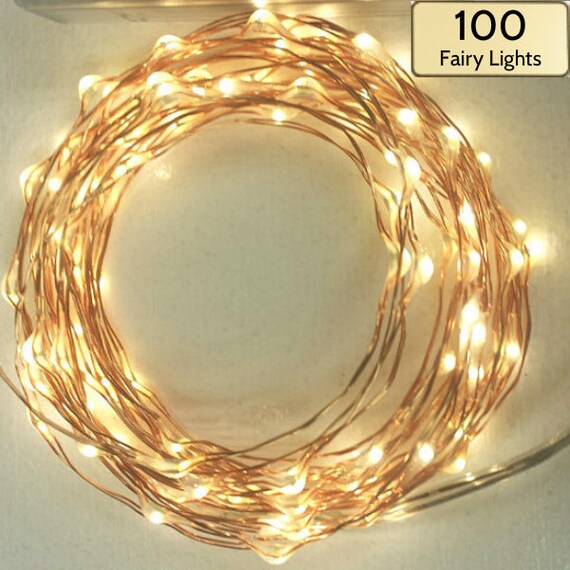 100 Fairy Lights on a 17foot 5m copper wire by OneStepTimers