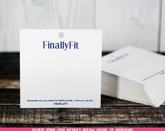 Custom Hair Bow Cards | Square | Multiple Sizes | Personalized Hair Clip Cards | SH001HA