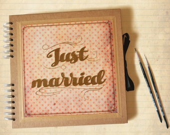 Wedding album - Kraft square scrapbook for your marriage memories