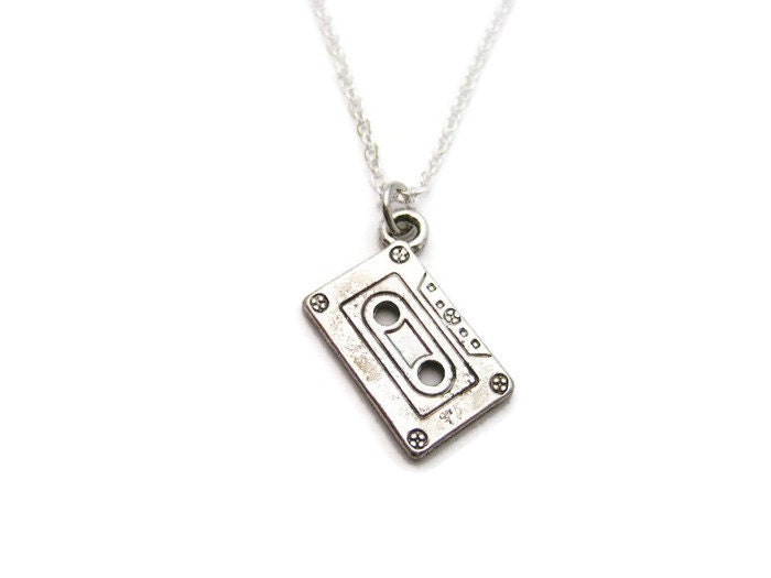 Cassette Tape Necklace Mixed Tape Necklace Music Necklace