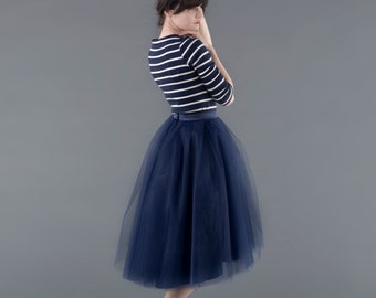 High Low Ballerina : high low tulle skirt / adult tutu / ladies tulle skirt / hi-lo tulle skirt / custom dyed skirt / different hemline