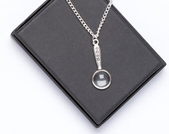 Magnifying Glass Necklace | Quirky Necklace | Science Necklace | Magnifying Glass Gift | Gift Boxed