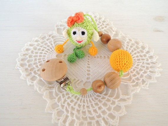 shower crochet ideas baby gift shower holder Clip toy Baby toy gift Organic teething teether Baby