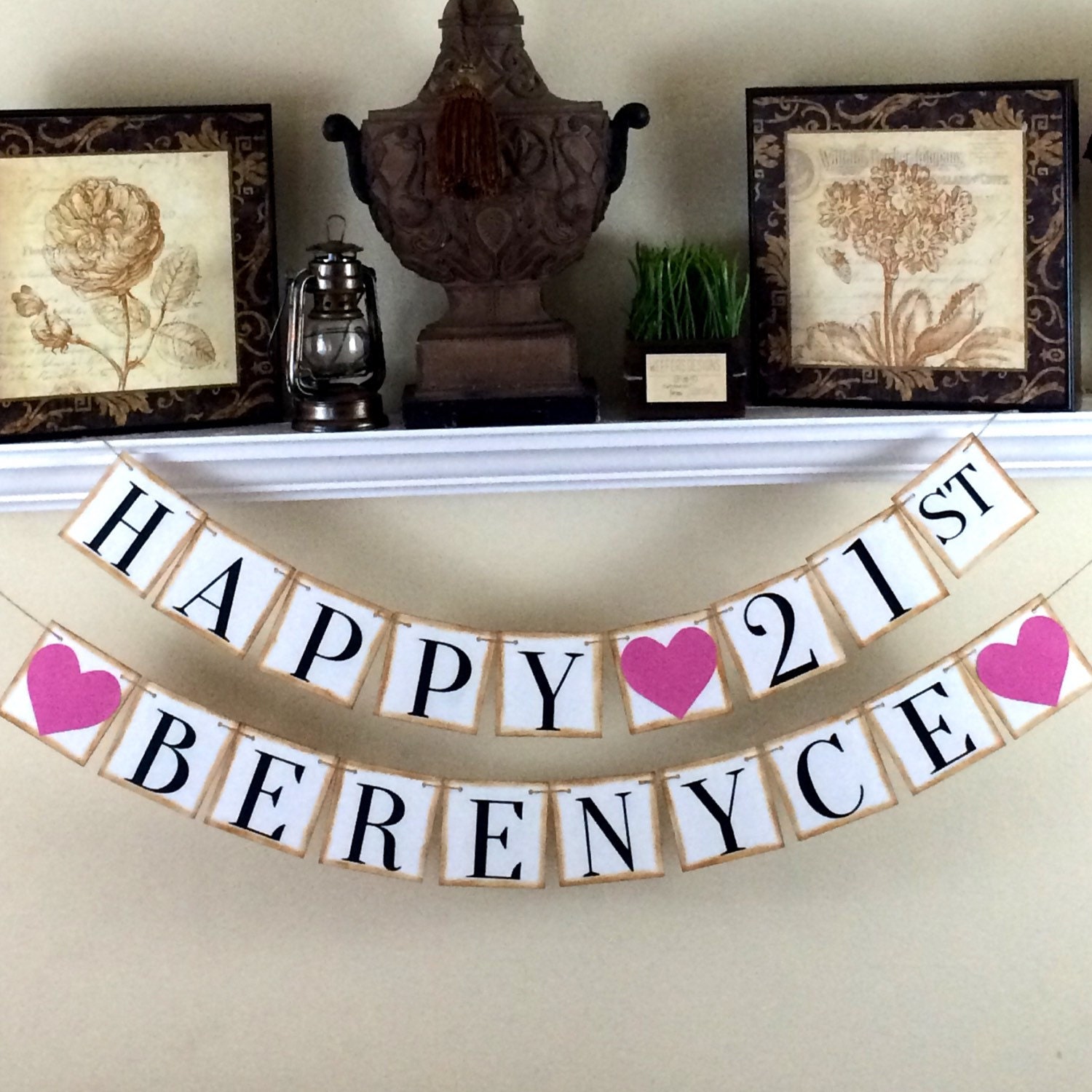Happy 21st Birthday Banner Personalized By WeefersDesigns