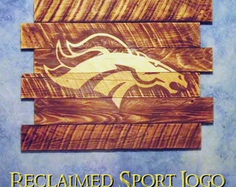 Denver Broncos Wall Decor wood sports sign | etsy Denver Broncos Wall Decor wood sports sign | etsy