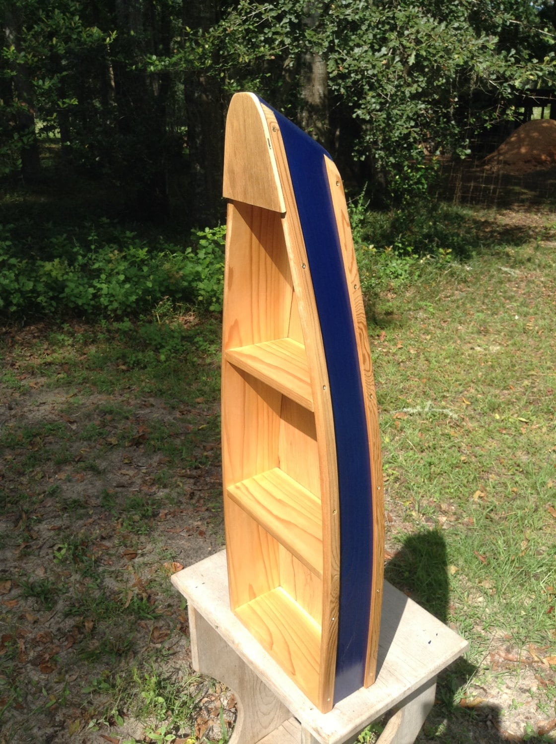 Wooden Row Boat Shelf Boat Shelf Nautical Boat Shelf Canoe