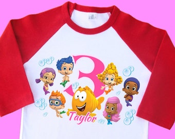 bubble guppies 1st birthday shirt