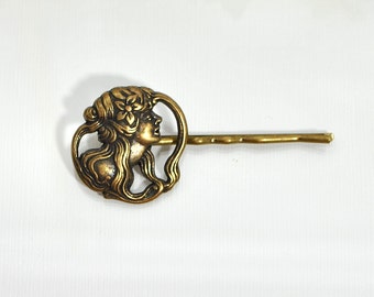 Renaissance Hair Pin Maiden Bobby Pin Romance Hair Clip Bronze Bobbies Womens Bobby Pins