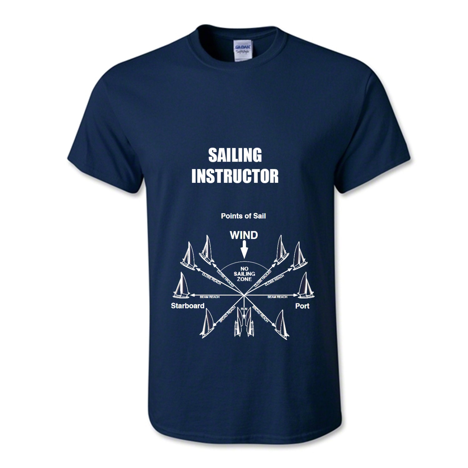 Sailing instructor tshirt sailor gift shirt nautical shirt
