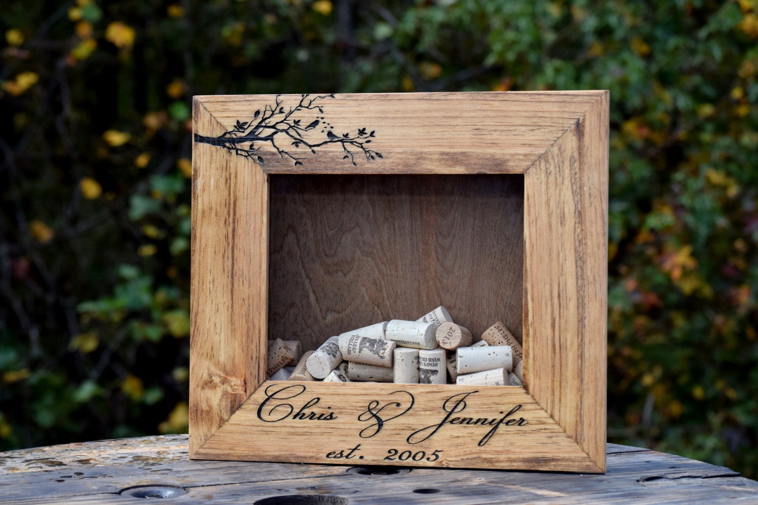 Wine Cork Shadow Box Personalized Wine Cork Shadow Box