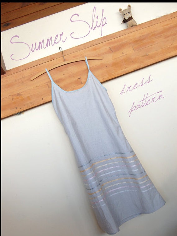 Summer Slip Dress Easy Sewing Pattern Ladies Multisized