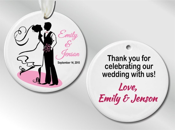 personalized wedding favor ornament 2 sided by personalized wedding favor ornament 2 sided by
