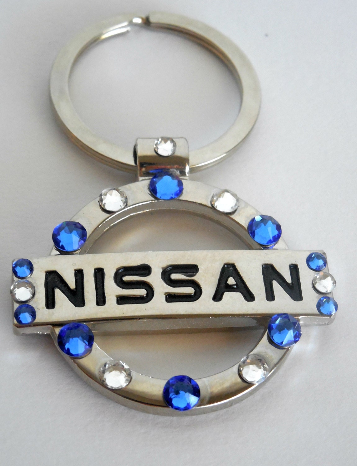 Nissan Swarovski Key Chain Keychain FREE shipping by Medid on Etsy