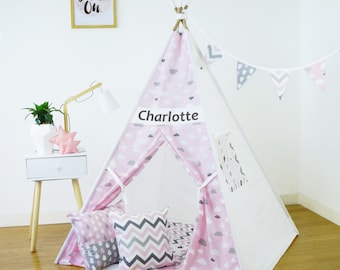 Kids Teepee (Play Tent, Childrens Teepee, Teepee Tent, Kids Tent, Tipi, Playhouse, Play teepee, Childrens Tipi, Wigwam, Kids Room Decor)