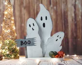 reclaimed wood ghosts rustic halloween decor primitive ghost wooden ghost primitive halloween - Rustic Halloween Decorations reclaimed wood ghosts rustic halloween decor primitive ghost wooden ghost primitive halloween - Rustic Halloween Decorations
