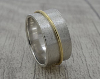 Silver bezel with 333 gold Frost