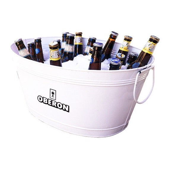 25 OFF Monogrammed White Galvanized Party by ChilledDesigns