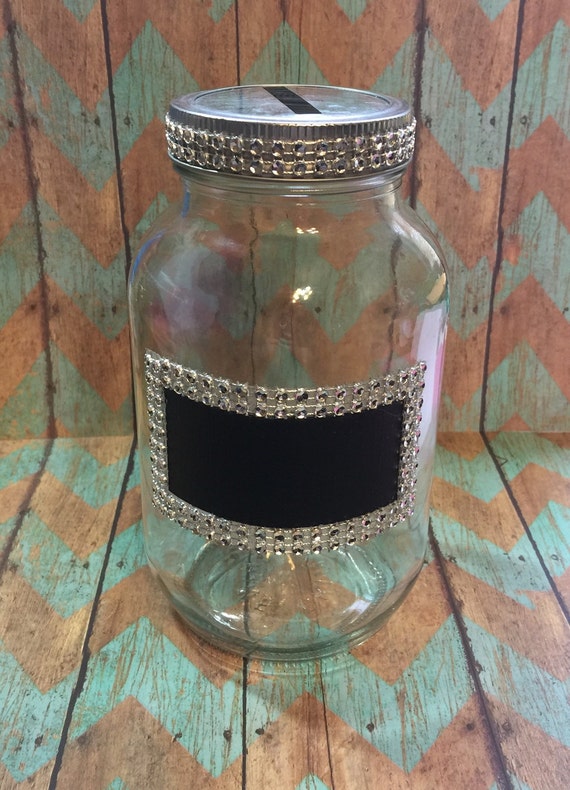 Mason Jar Decor Mason Jar Bank Wedding Fund Jar Honeymoon